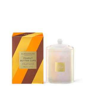 Glasshouse Fragrances: Candle - GLASSHOUSE - Peanut Butter Cups - 380g - Limited Edition