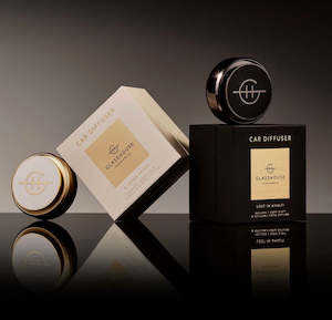 Glasshouse Fragrances: Car Diffuser - Glasshouse - Black/Gold - Lost in Amalfi