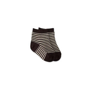 Socks - Brown Stripe - Jamie Kay - NB
