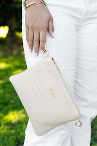 Rerehua Boutique: Clutch - Kete Klutch - Cream