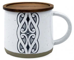 Mug - Glazed Ceramic - Miriama Grace-Smith - White