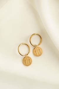 Wahine Toa - Earrings (Hoops) - Haerenga - Gold