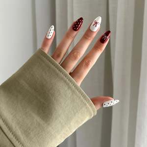 New: Nail Kit - Christmas Bow (Gel) - Pressing Nails