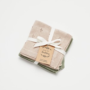 New Mama: Organic Cotton Wash Cloth Set Fawn