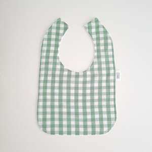 New Mama: Feeding Bib - Green Gingham