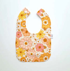 New Mama: Feeding Bib - Floral Yellow