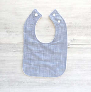 Feeding Bib - Blue/Grey