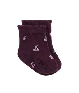 Socks - Cherry - Jamie Kay - NB