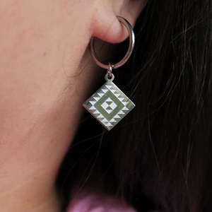 Jewellery 1: Hineraumati Huggies (Large) - Silver - Waihonga