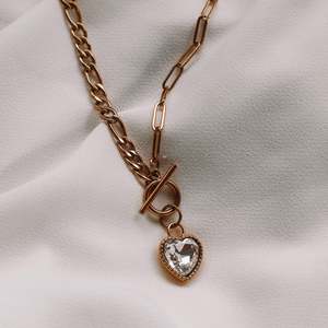 Necklace - CZ Heart Necklace - KatyB