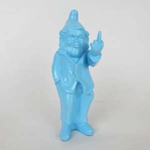 For Men: Cheeky Baby Gnome Statue (18cm) - Pastel Blue