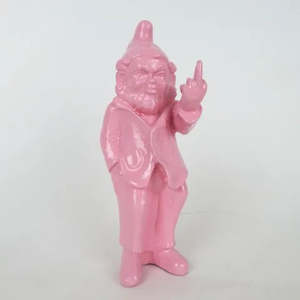 Cheeky Baby Gnome Statue (18cm) - Pastel Pink