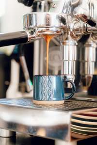 Mug - Espresso (Mini) - Glazed Ceramic - Miriama Grace-Smith - Navy