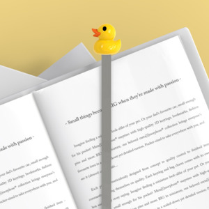 Metal Bookmark - Duck