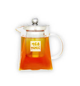 Tea Tonic - Square Glass Tea Pot 400ml (2 Cups)