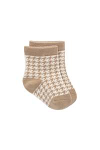 New Mama: Socks - Houndstooth - Jamie Kay - NB