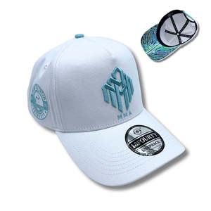 Snapback Cap MMA (Pāua White) - Māori Moana Adventures