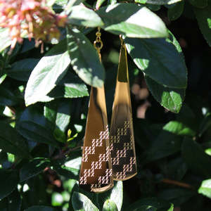 Earrings - Piki Drop XL - Gold - Waihonga