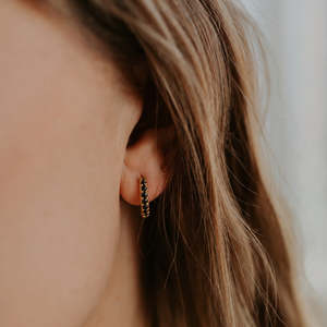 Earrings - Black Stone Twilight - Katy B