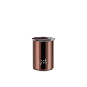 Ceramic Coffee Cup with Hinged Lid - Chocolate Chrome - Frank Green