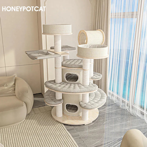HONEYPOT CAT® Wooden Cat Tree - Dream Home 230520 - Joycat Boutique