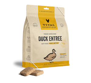 Vital Essentials Freeze-Dried Duck Mini Patties Cat Food - Joycat Boutique