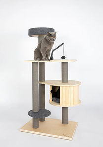 HONEYPOT CAT® Hengni Wooden Cat Tree - Condo 190119 - Joycat Boutique