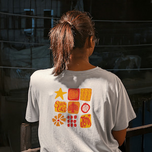 Joyya Grid T-shirt | Women Short Sleeve