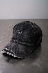 Denim Chrome Cap - Black - RHIAN