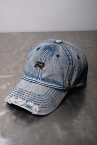Denim Chrome Cap - Blue - RHIAN