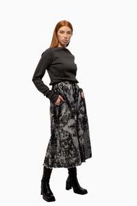 Denim: SERVICE SKIRT - Ash Bleach