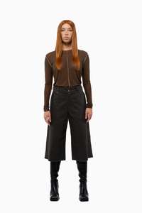 Denim: UTILITY SHORTS - Walnut