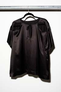 SVEN TOP - Black Silk