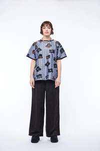 SVEN TOP - Plaid Floral