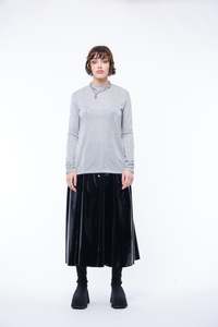 Tops: FREDRIKA LONGSLEEVE TOP - Silver