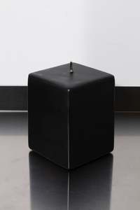 Homewares: Shaped Candle Square (Black) - NATIONAL CANDLES