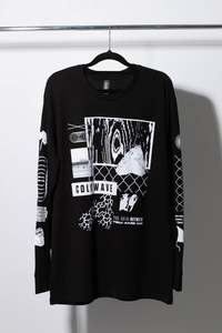 Gravel Beach L/S Tee (Black) – COLD WAVE