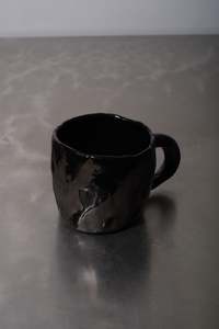 All Black Wax Resist Mug - COREY PUGH