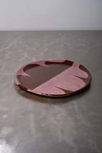 Brown and Purple Dinner Plate - COREY PUGH