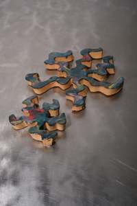 Wiggly Flower Pot-Rests Set - Teal - COREY PUGH