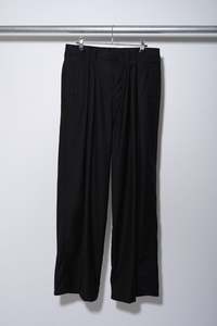 Eulogy: Revised Pleated Trouser - Black - EULOGY