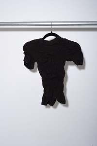 Frazier: Scrunched Tee - Black - FRAZIER