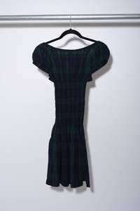 Frazier: Nolan Mini Dress - Blackwatch Tartan - FRAZIER