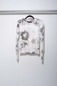 Floral Shirt - White - FRINGES
