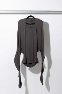 Hooded Banana Top Grey - JING HÉ