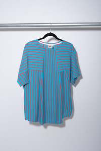 Ayla Tee - Blue/Red Stripe - MERCURY