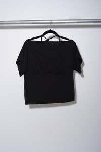 Rhoda Nunn: Bikini Tee - Black - RHODA NUNN