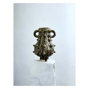 Ceramics: Puppy I - Green Small - Sophie Hathaway Ceramics