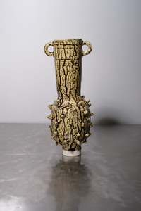 Ceramics: Big Lizard Vase/Vessel  - Lizard Green -SOPHIE HATHAWAY