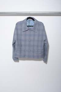 Charlotte Jacket - Blue Check - J.BUSH